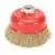 A red brush with a metal handle, perfect for various tasks
